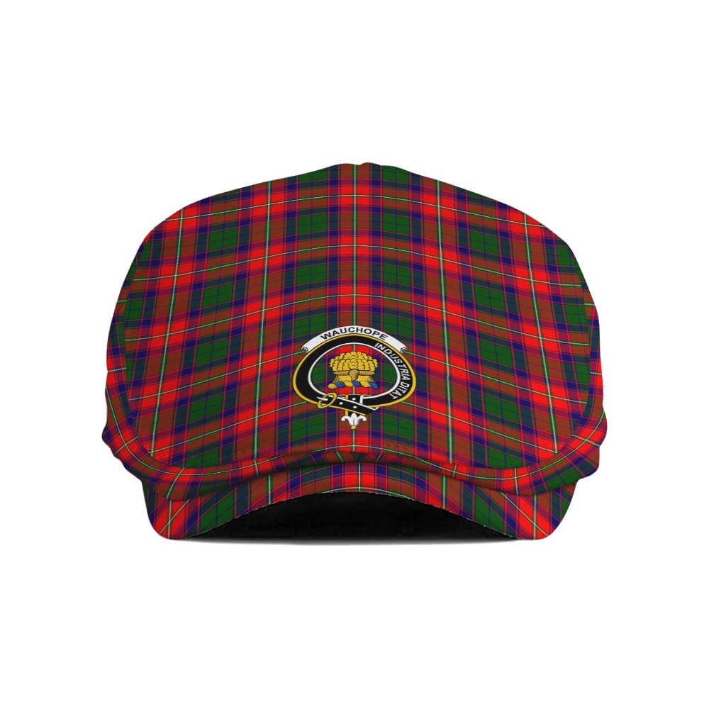 Scottish Wauchope (or Waugh) Clan Badge Tartan Flat Cap