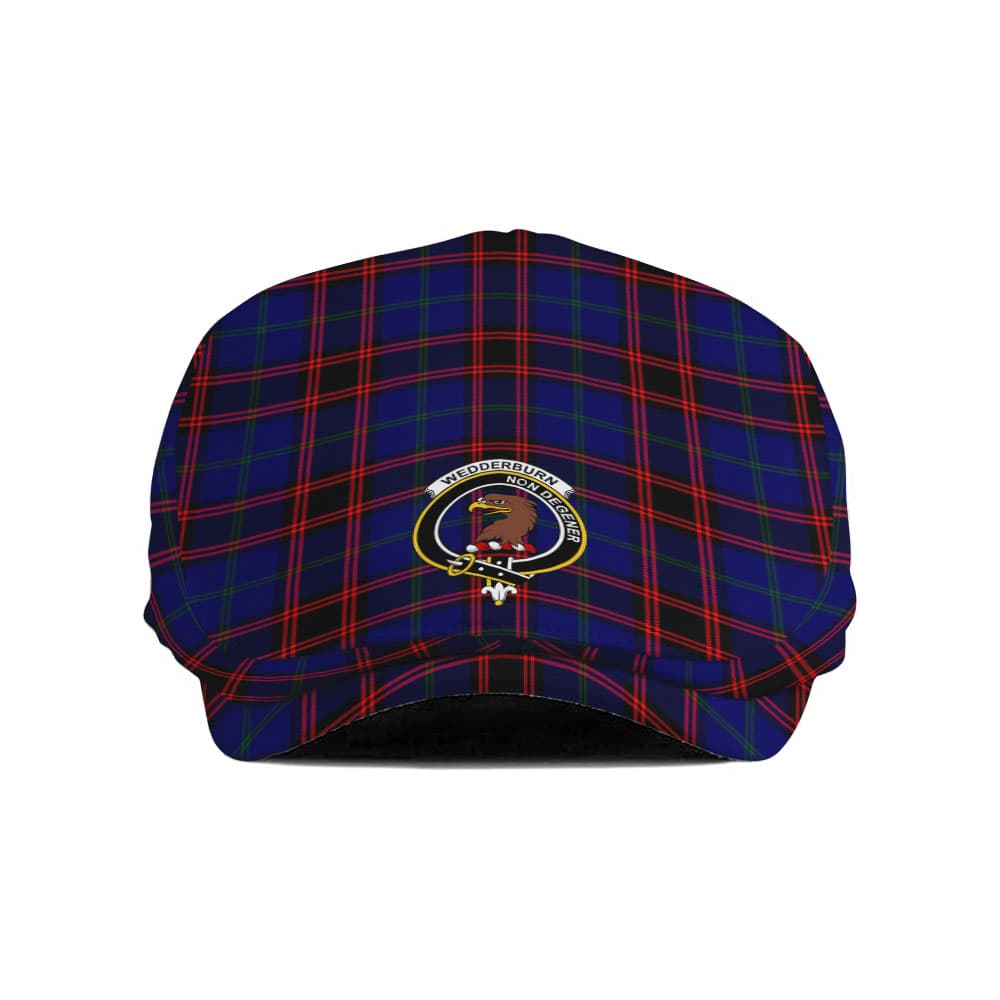 Scottish Wedderburn Clan Badge Tartan Flat Cap