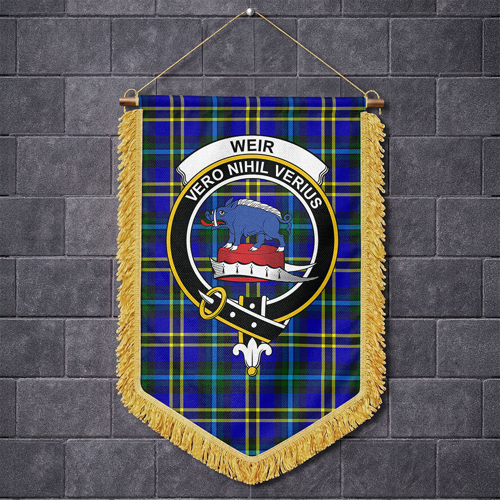 Scottish Weir Modern Clan Badge Tartan Wall Hanging Banner