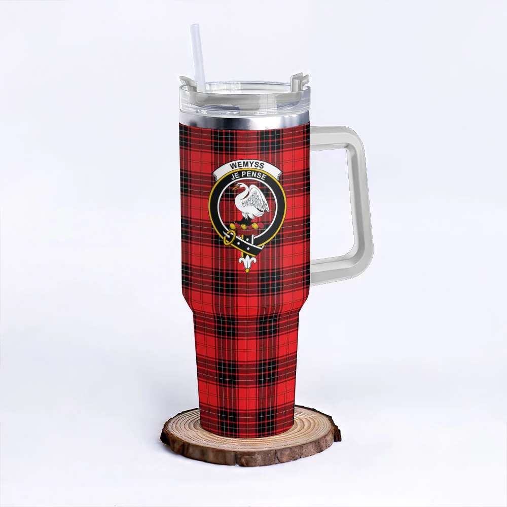 Scottish Wemyss Modern Clan Badge Tartan 40oz Tumbler