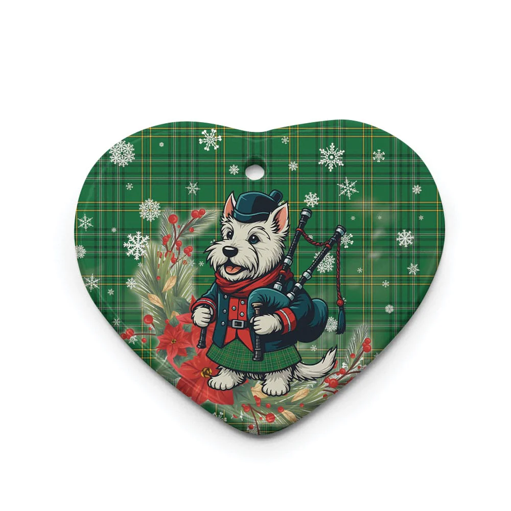 Scottish Wexford County Tartan Ceramic Ornament Cute Scottish Terrier Dog - Image 3