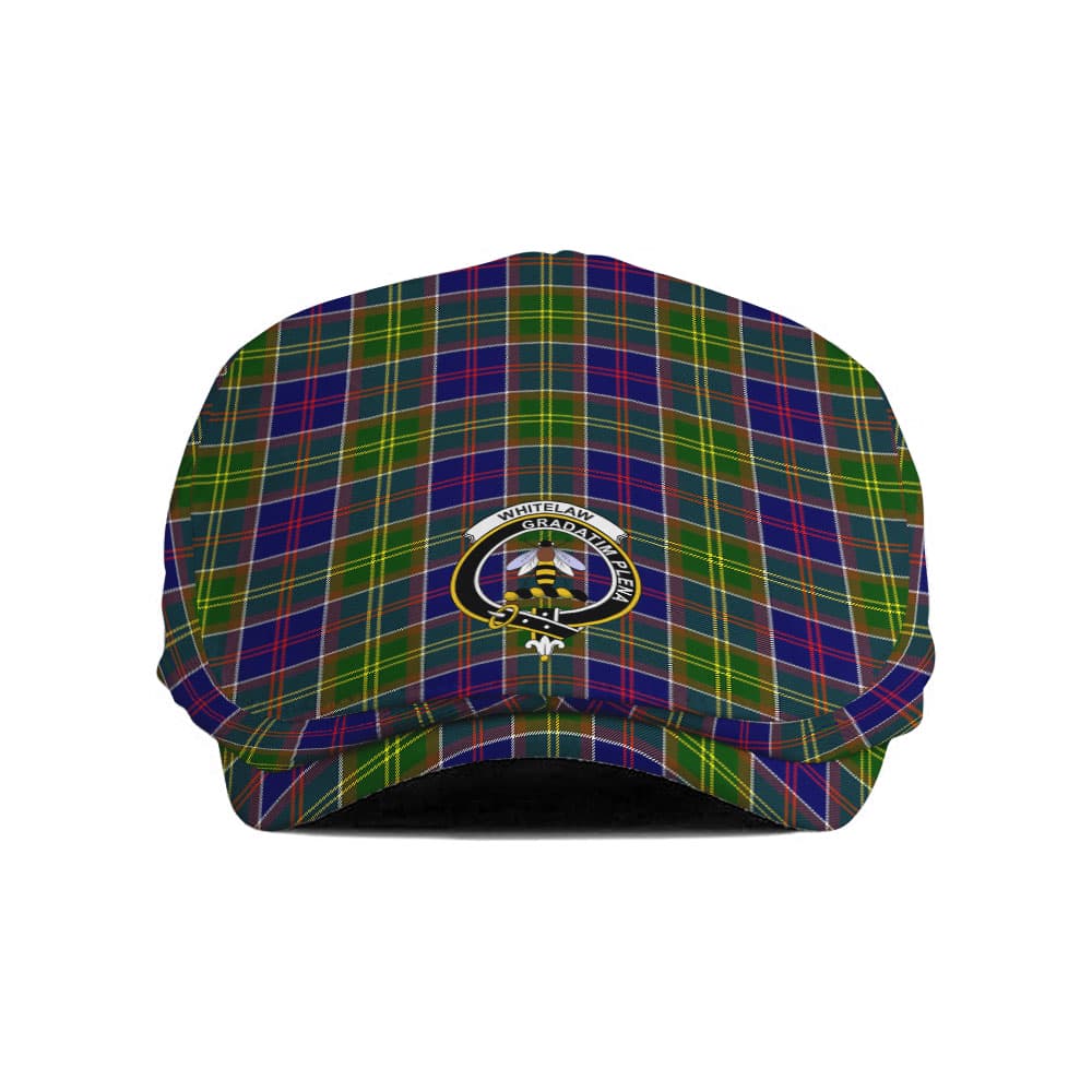 Scottish Whitelaw Clan Badge Tartan Flat Cap