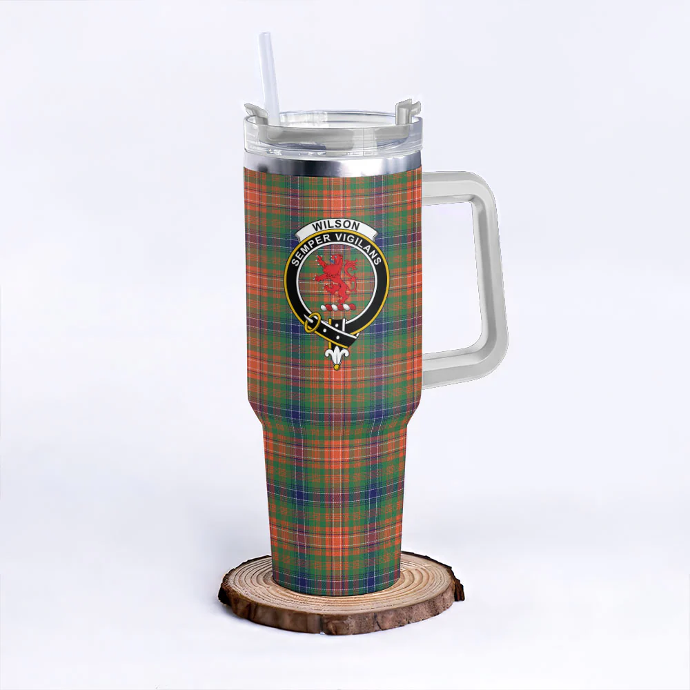 Scottish Wilson Ancient Clan Badge Tartan 40oz Tumbler