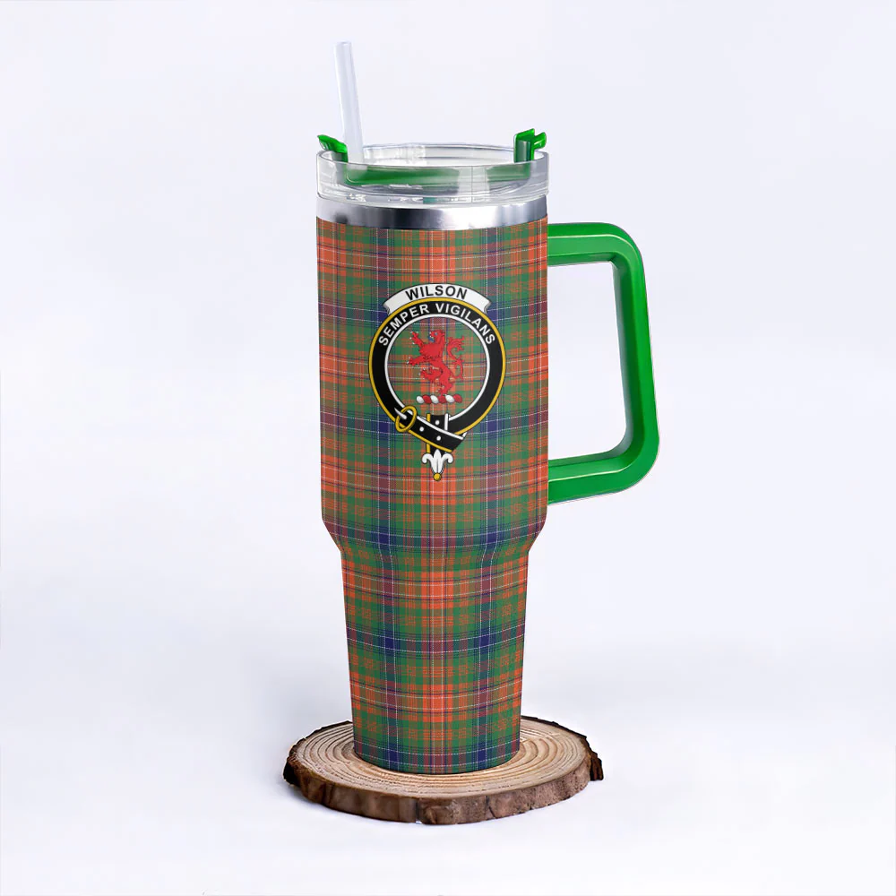 Scottish Wilson Ancient Clan Badge Tartan 40oz Tumbler - Image 8