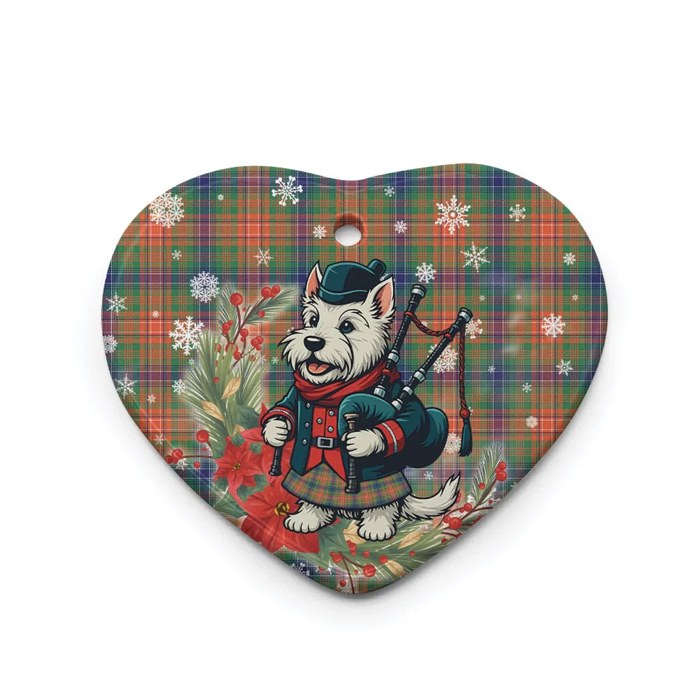 Scottish Wilson Ancient Tartan Ceramic Ornament Cute Scottish Terrier Dog - Image 3