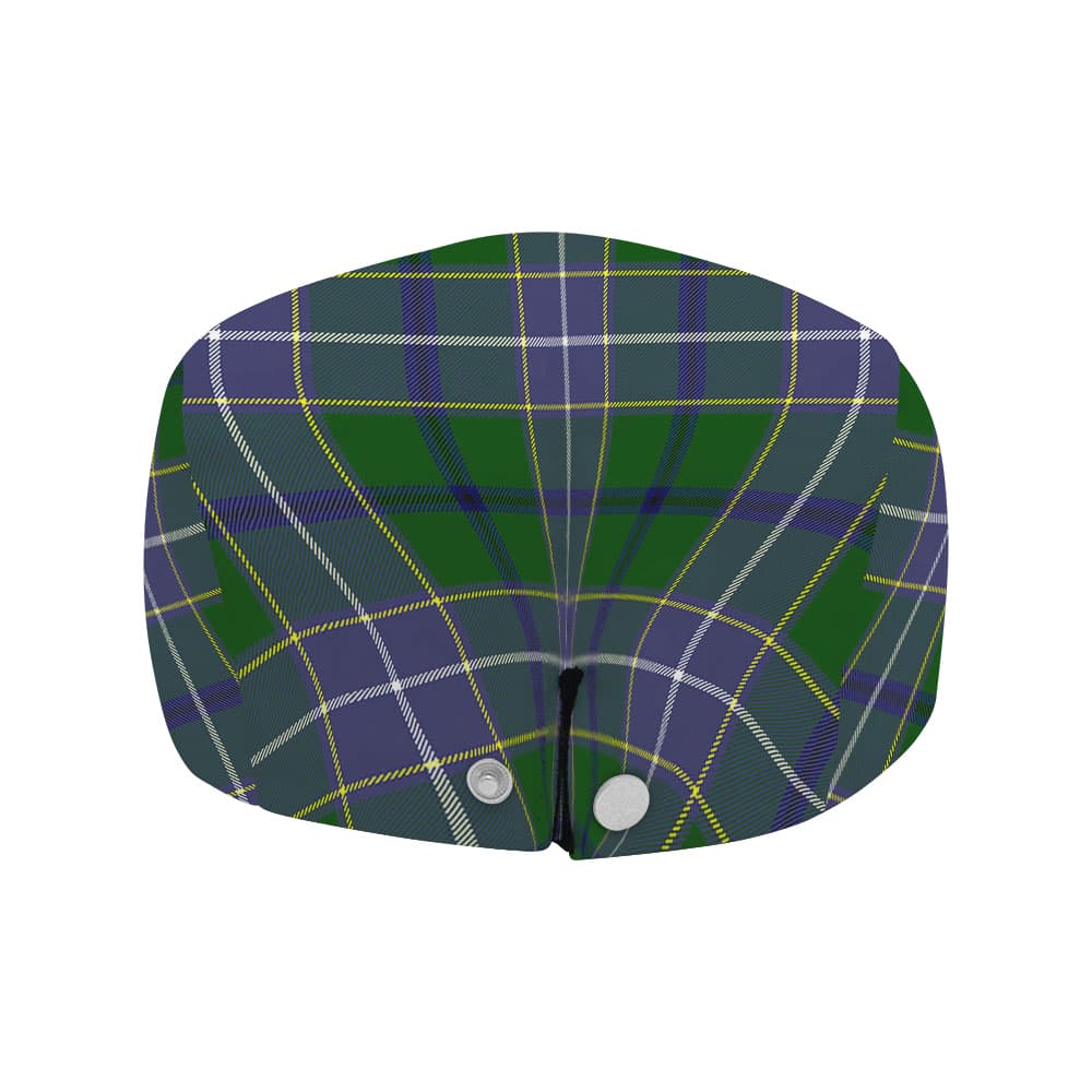 Scottish Wishart Clan Badge Tartan Flat Cap - Image 4