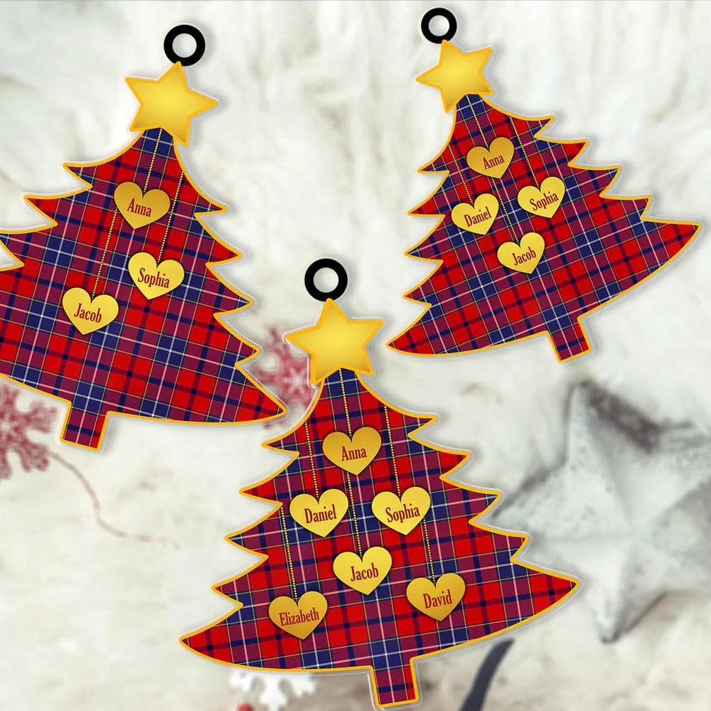 Scottish Wishart Dress Tartan Ornament Custom Family Christmas Tree - Image 2