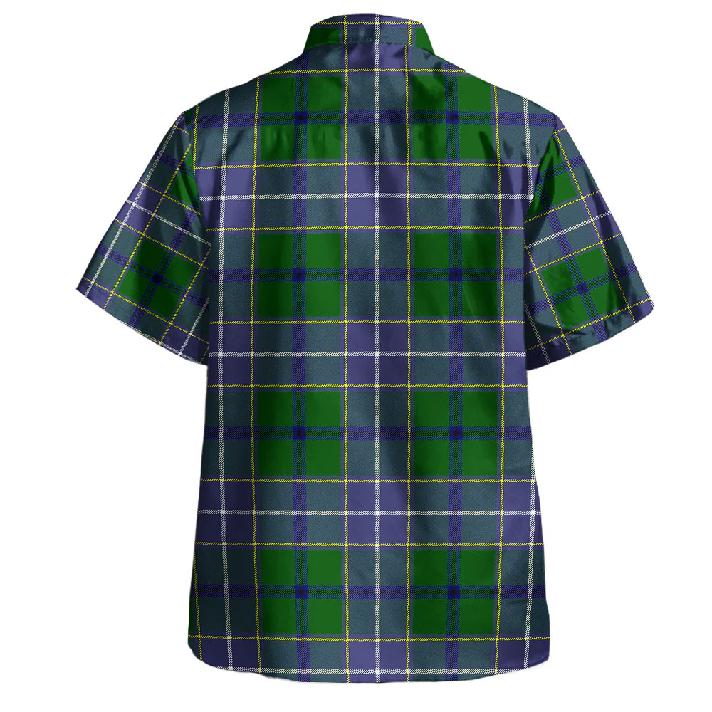 Scottish Wishart Hunting Modern Clan Badge Tartan Hawaiian Shirt - Image 3