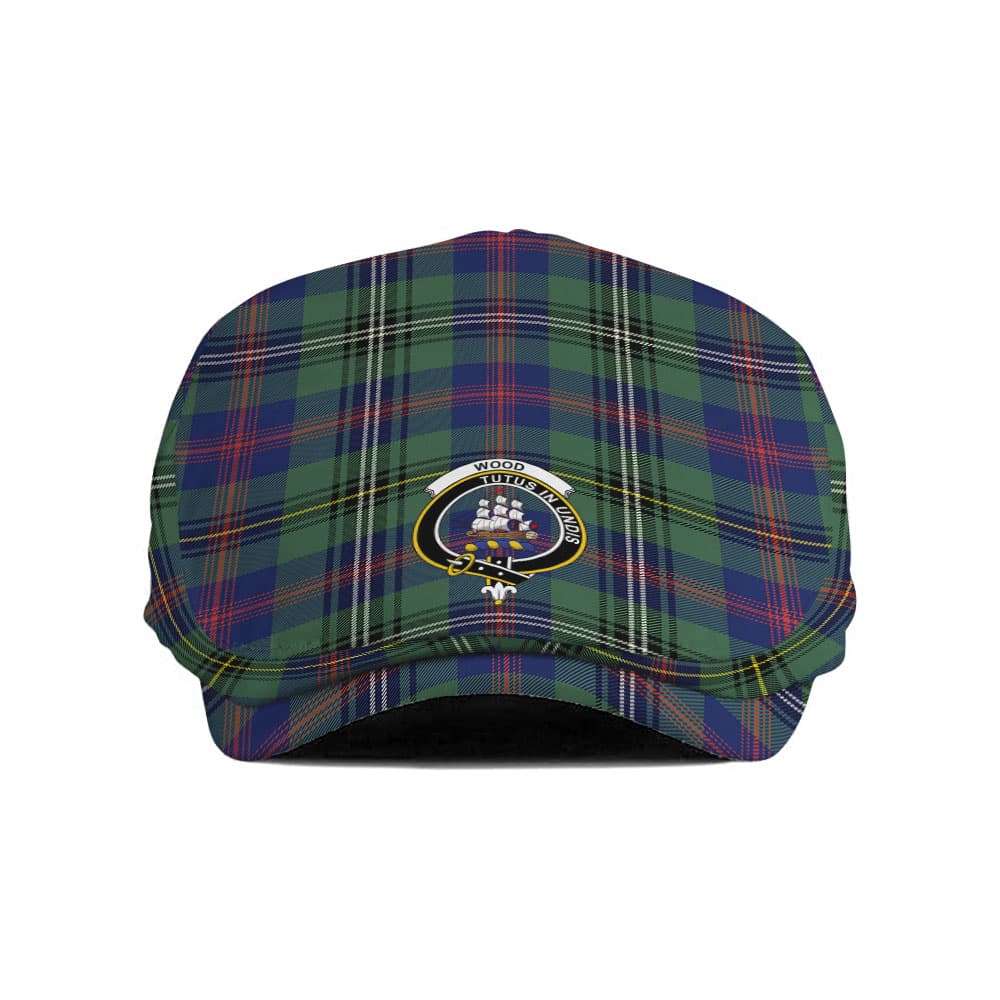 Scottish Wood Clan Badge Tartan Flat Cap
