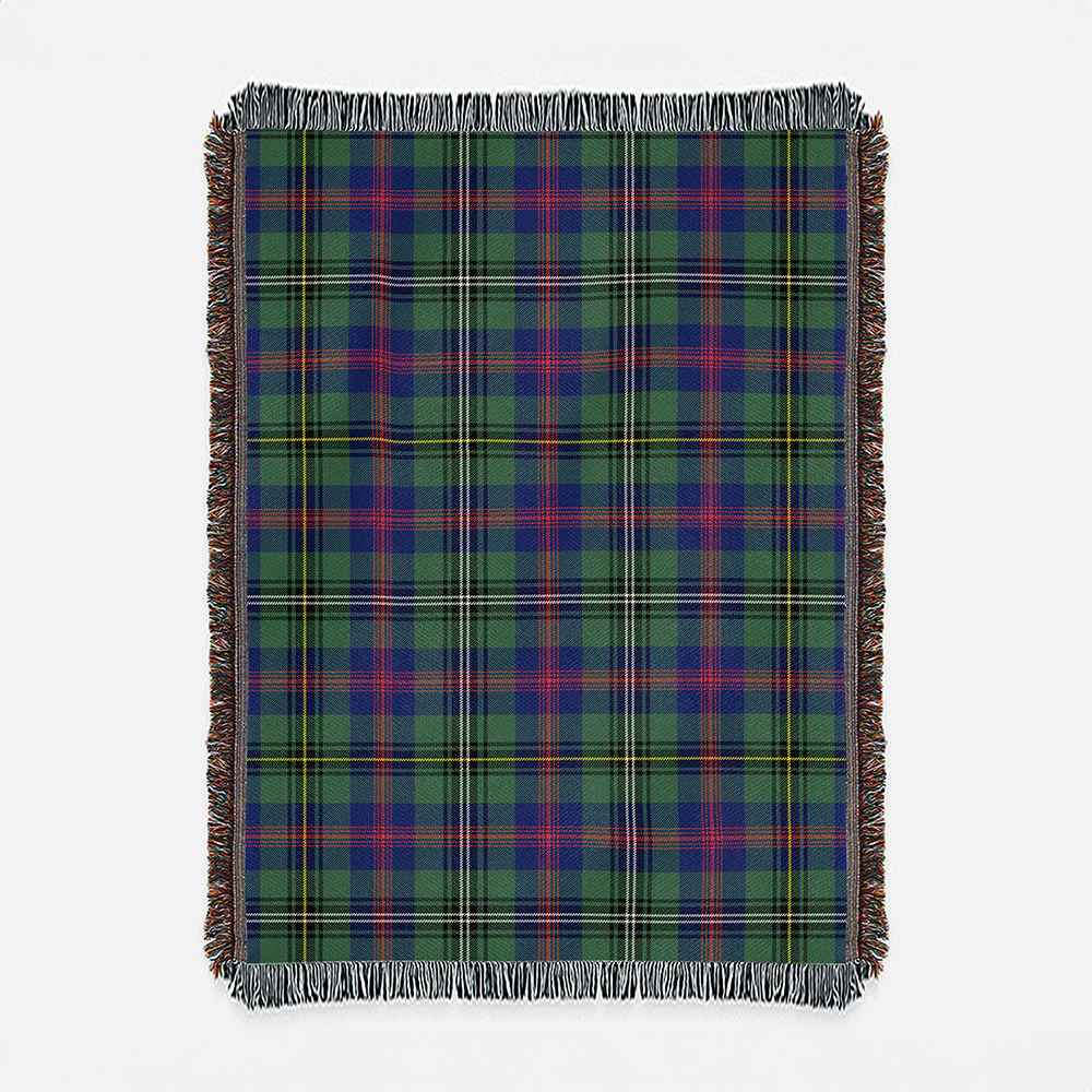 Scottish Wood Modern Clan Badge Tartan Woven Blanket
