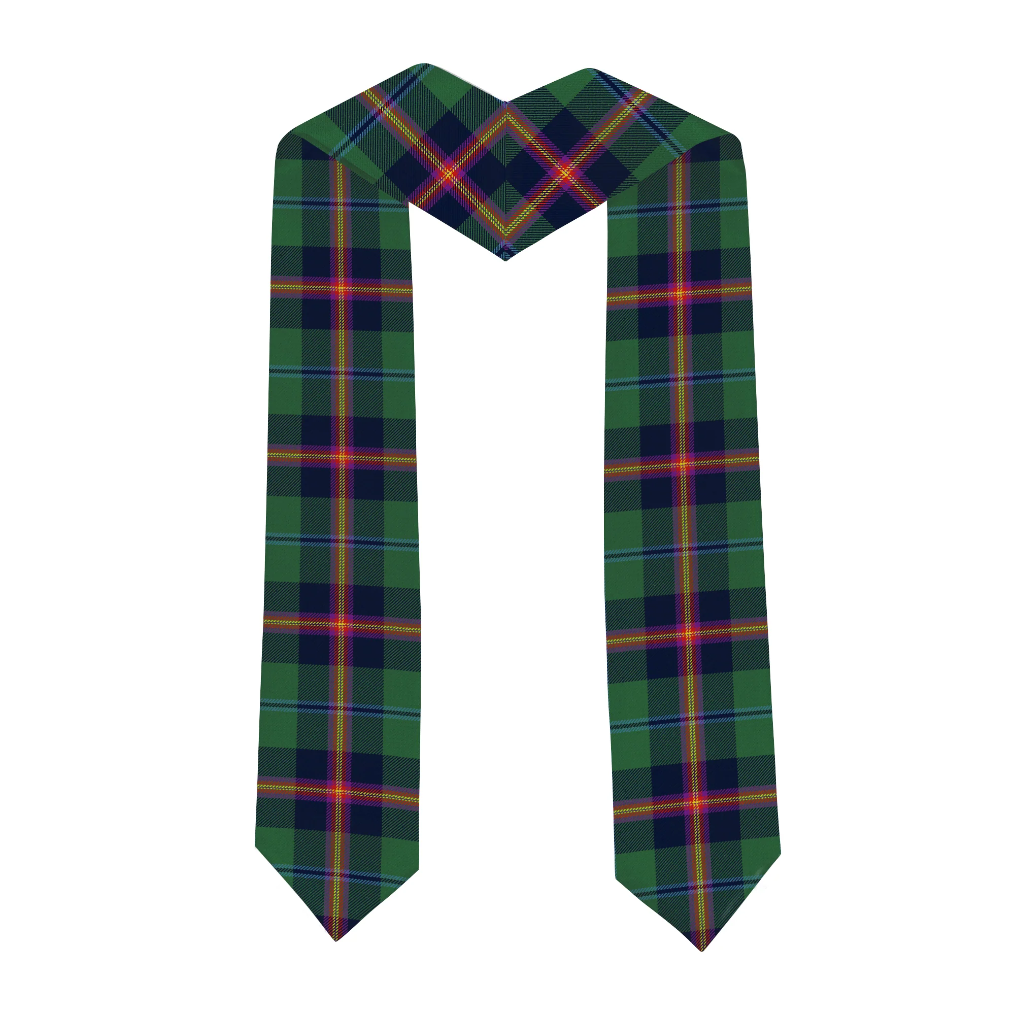 Scottish Young Modern Clan Badge Tartan Graduation Stole Black Gold Honor - Image 4