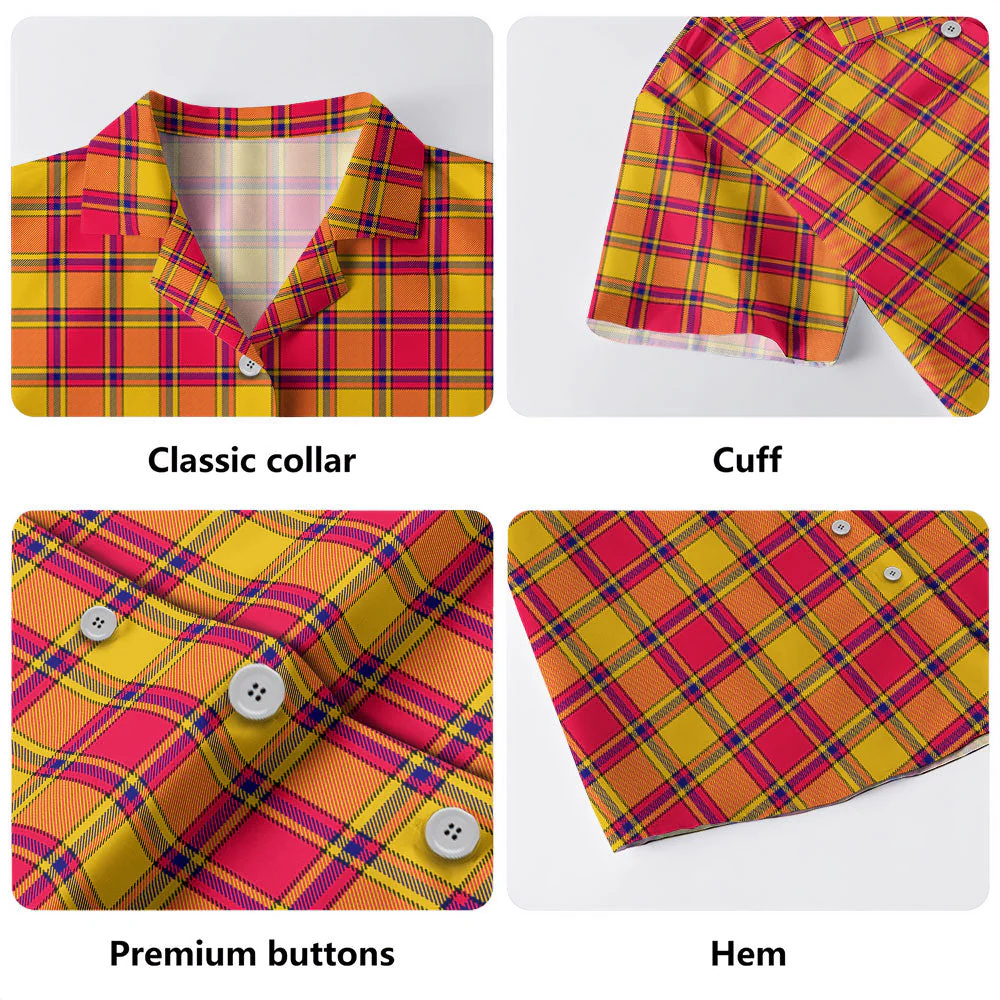 Scottish Scrymgeour Clan Badge Tartan Hawaiian Shirt - Image 4