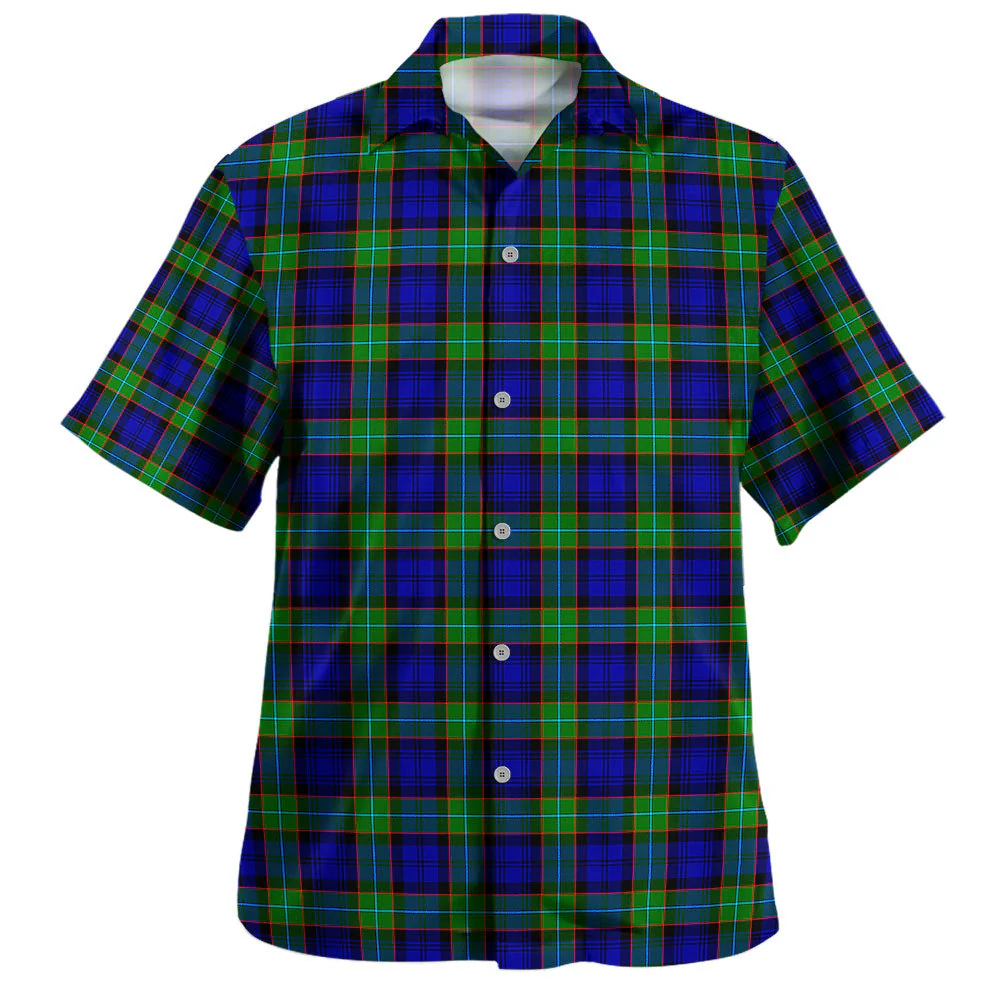 Scottish Sempill Modern Clan Badge Tartan Hawaiian Shirt