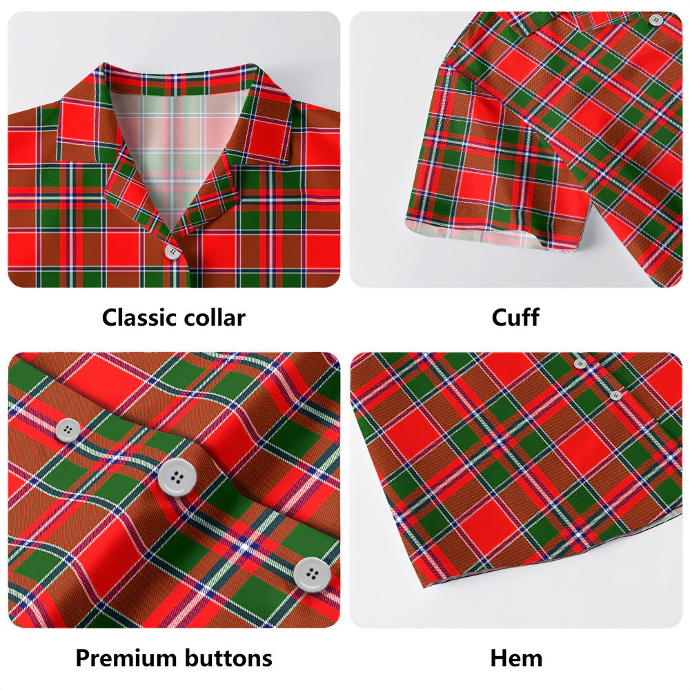 Scottish Spens Modern Clan Badge Tartan Hawaiian Shirt - Image 4