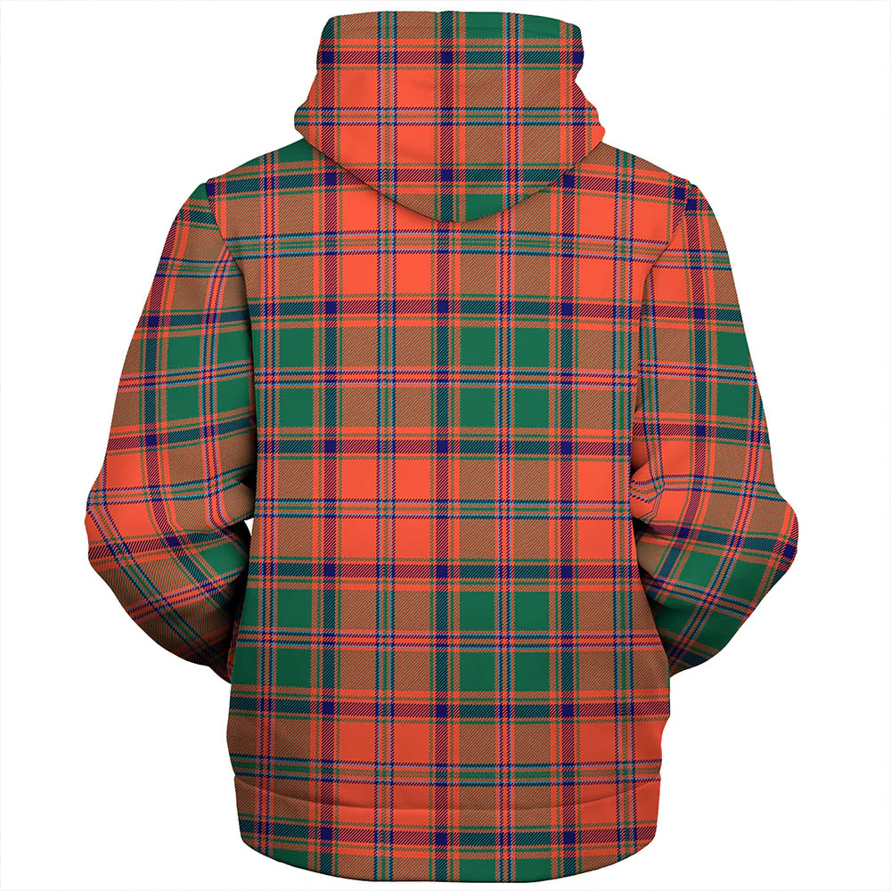 Scottish Stewart of Appin Ancient Clan Badge Tartan Sherpa Hoodie - Image 2