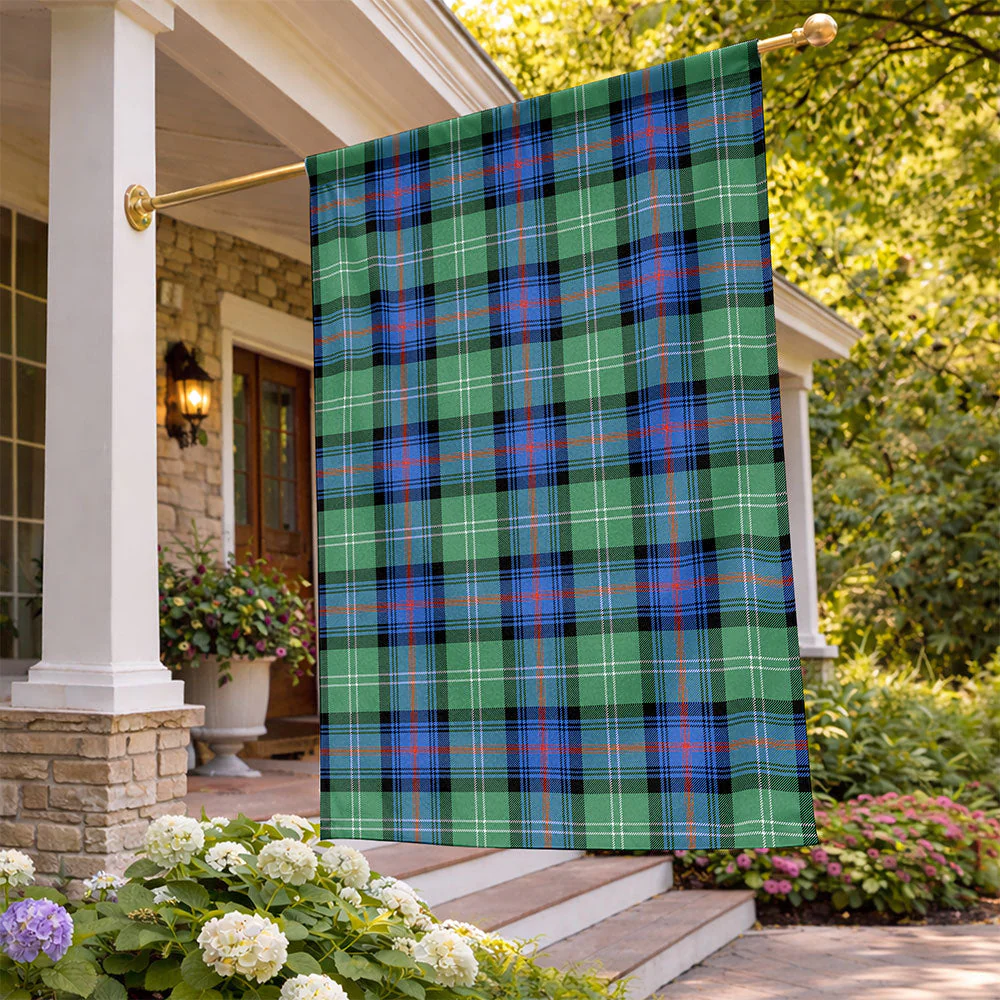 Scottish Sutherland Old Ancient Clan Badge Tartan Flag Parade Vertical Style - Image 2