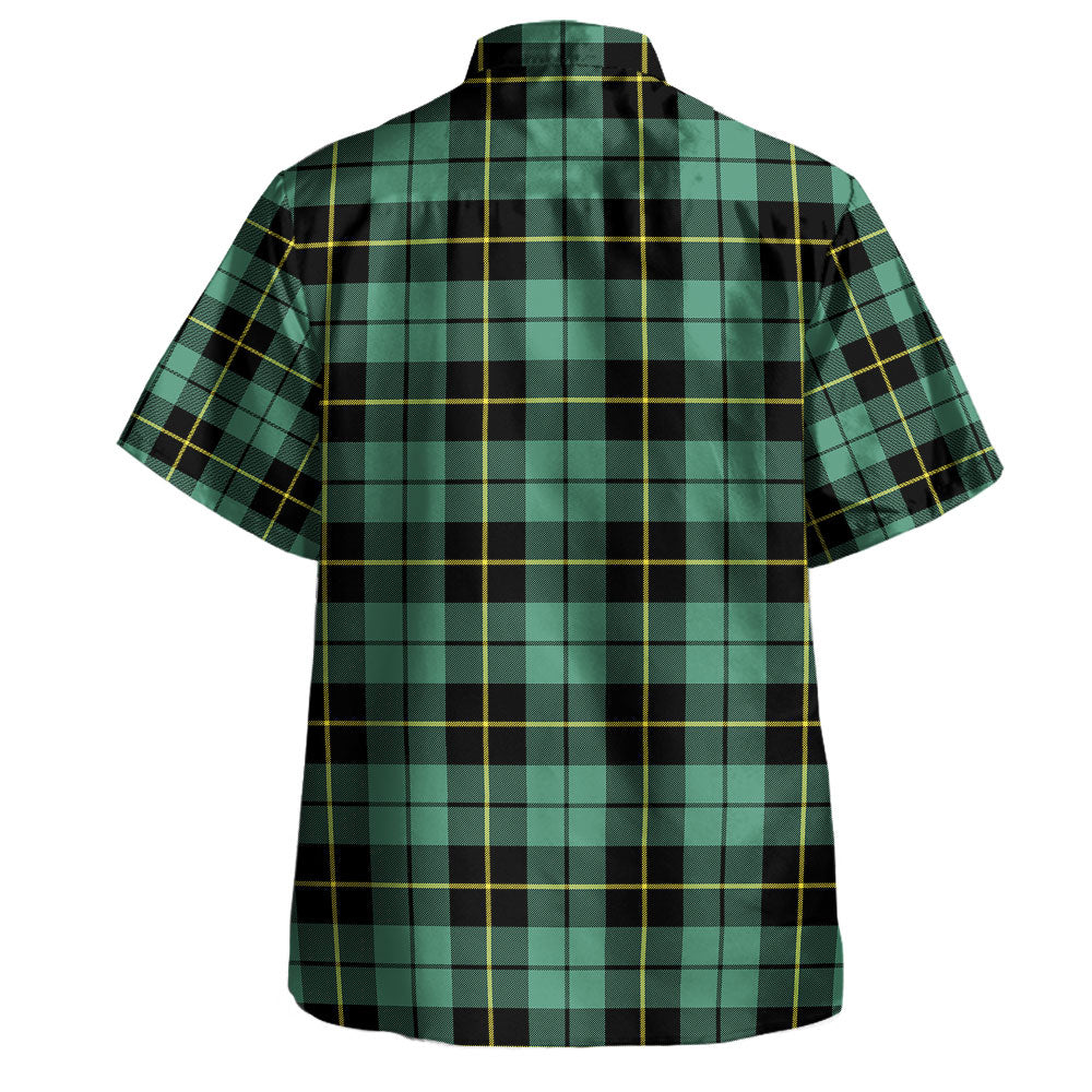 Scottish Wallace Hunting Ancient Clan Badge Tartan Hawaiian Shirt - Image 3