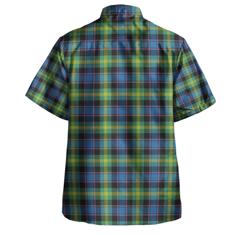 Scottish Watson Ancient Clan Badge Tartan Hawaiian Shirt - Image 3