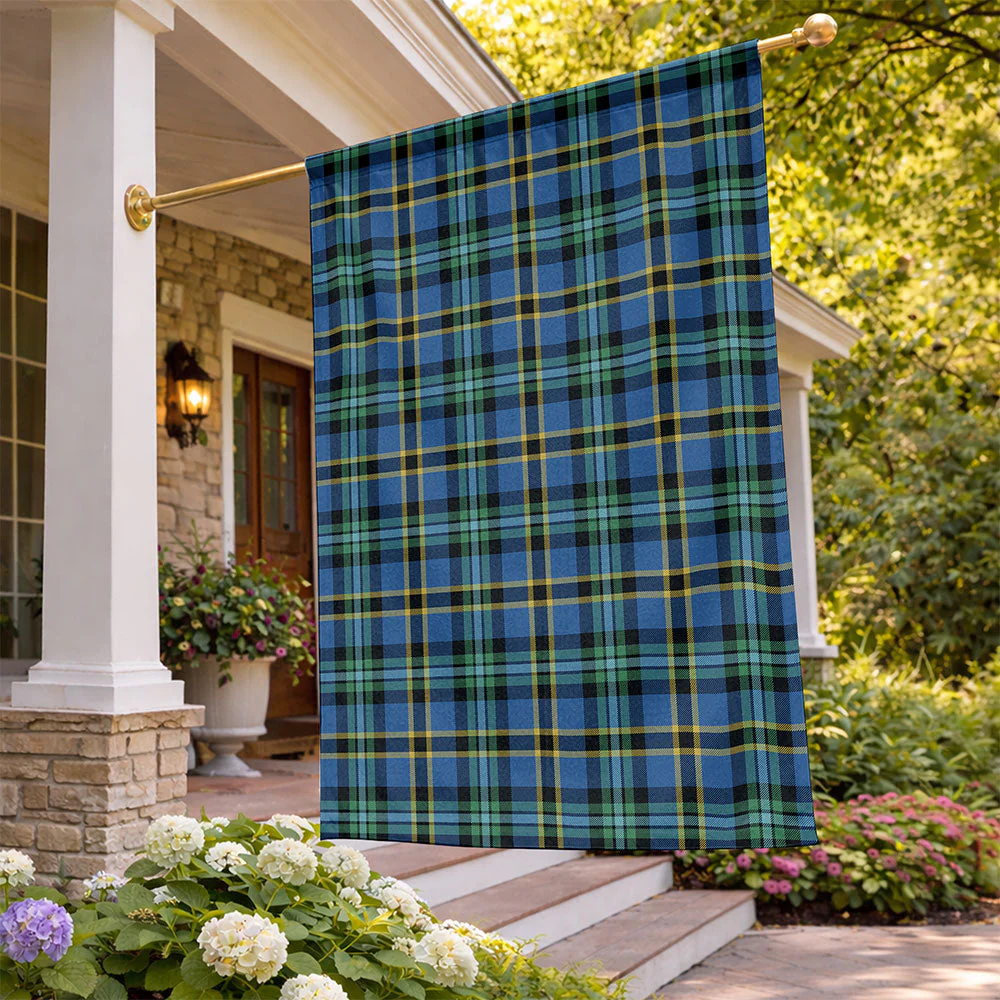 Scottish Weir Ancient Clan Badge Tartan Flag Parade Vertical Style - Image 2