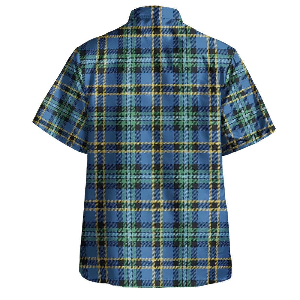 Scottish Weir Ancient Clan Badge Tartan Hawaiian Shirt - Image 3
