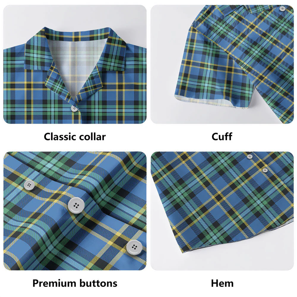 Scottish Weir Ancient Clan Badge Tartan Hawaiian Shirt - Image 4